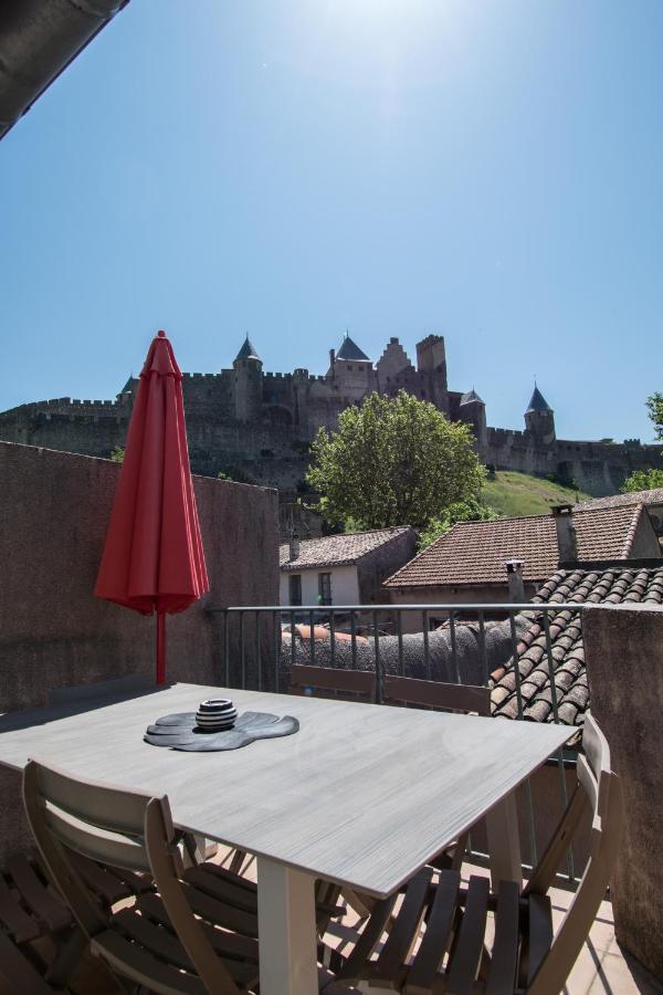 LE SAINT GIMER, Terrasse Privée Avec Vue Cité Apartamento Carcasona Exterior foto